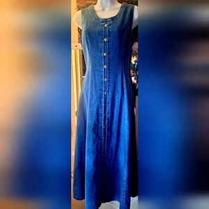 Bat Jean denim dress vintage size L